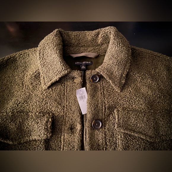 BANANA REPUBLIC Ladies Sherpa Trucker Jacket sz XL - Picture 6 of 10